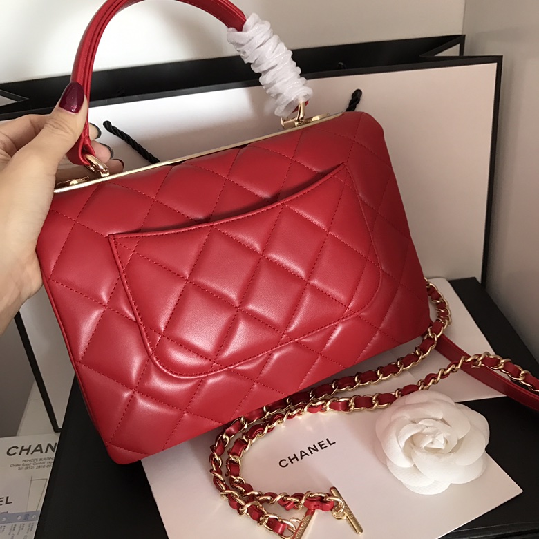 A92236, Small Flap Bag with Top Handle, CHANEL HANDBAG, 25CM
