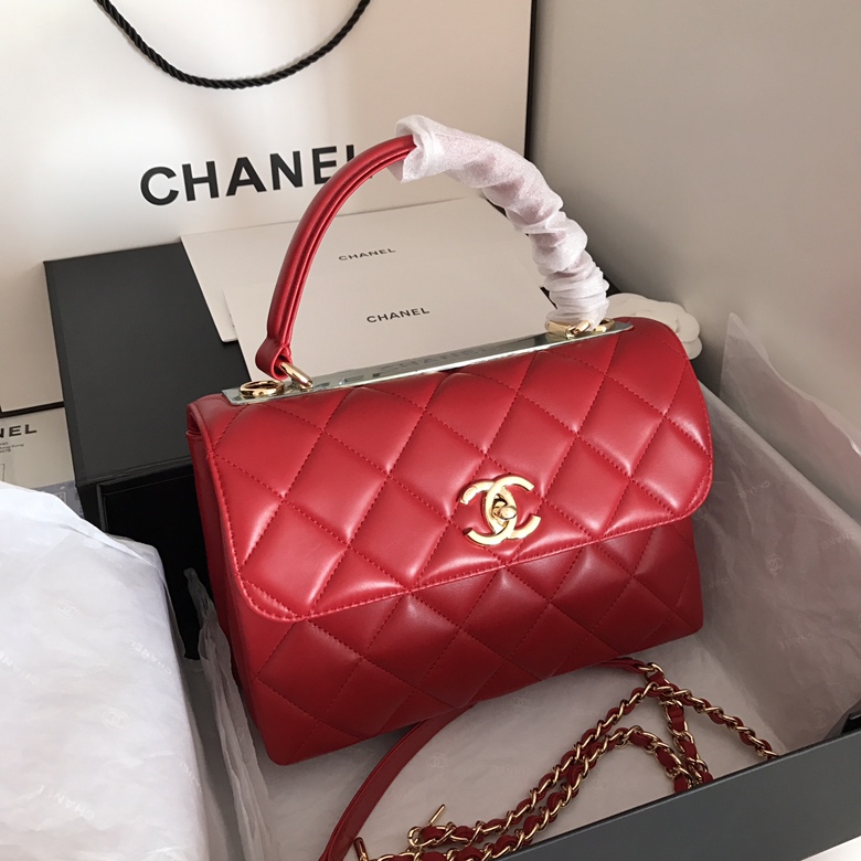 A92236, Small Flap Bag with Top Handle, CHANEL HANDBAG, 25CM