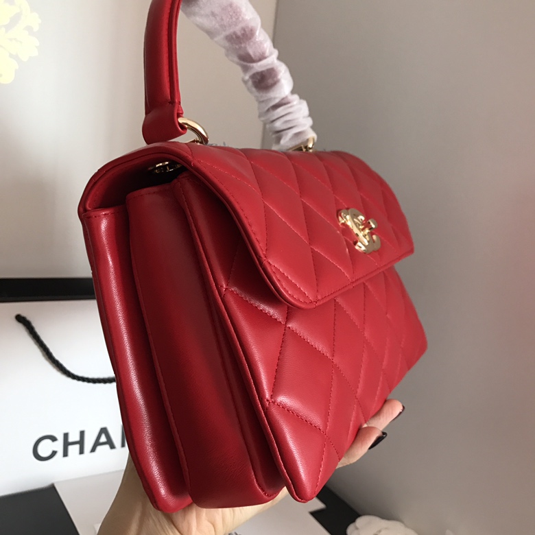 A92236, Small Flap Bag with Top Handle, CHANEL HANDBAG, 25CM