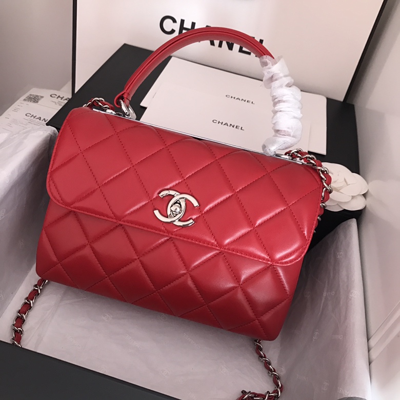 A92236, Small Flap Bag with Top Handle, CHANEL HANDBAG, 25CM