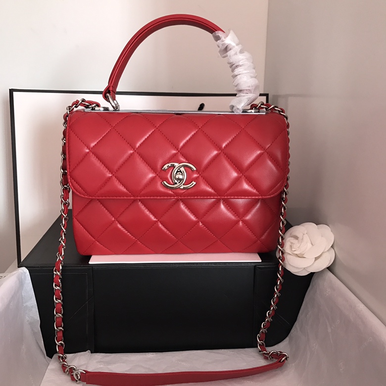A92236, Small Flap Bag with Top Handle, CHANEL HANDBAG, 25CM