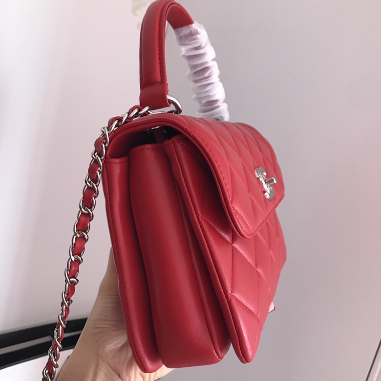 A92236, Small Flap Bag with Top Handle, CHANEL HANDBAG, 25CM