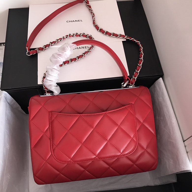 A92236, Small Flap Bag with Top Handle, CHANEL HANDBAG, 25CM