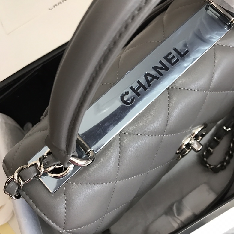 A92236, Small Flap Bag with Top Handle, CHANEL HANDBAG, 25CM