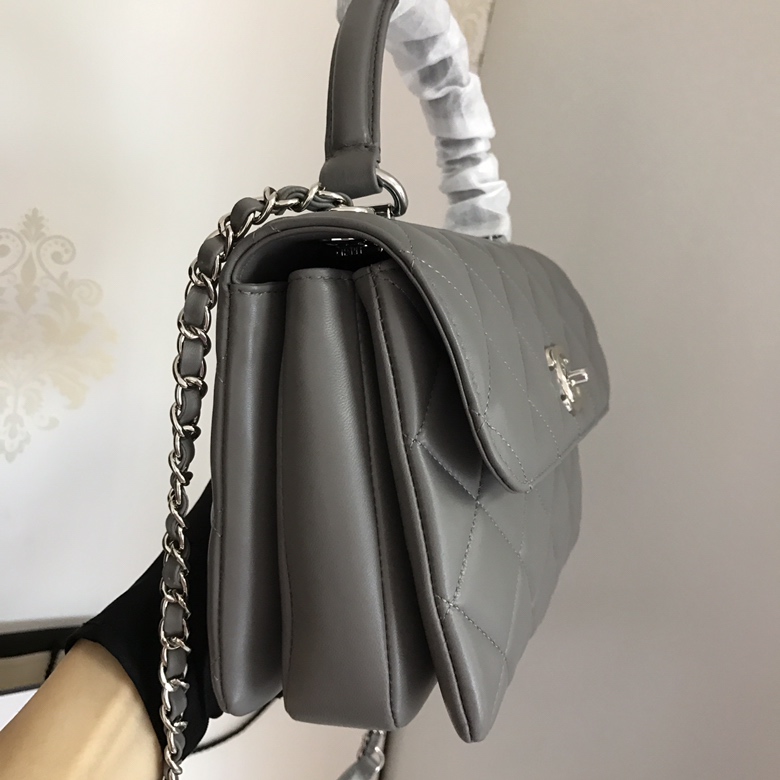 A92236, Small Flap Bag with Top Handle, CHANEL HANDBAG, 25CM