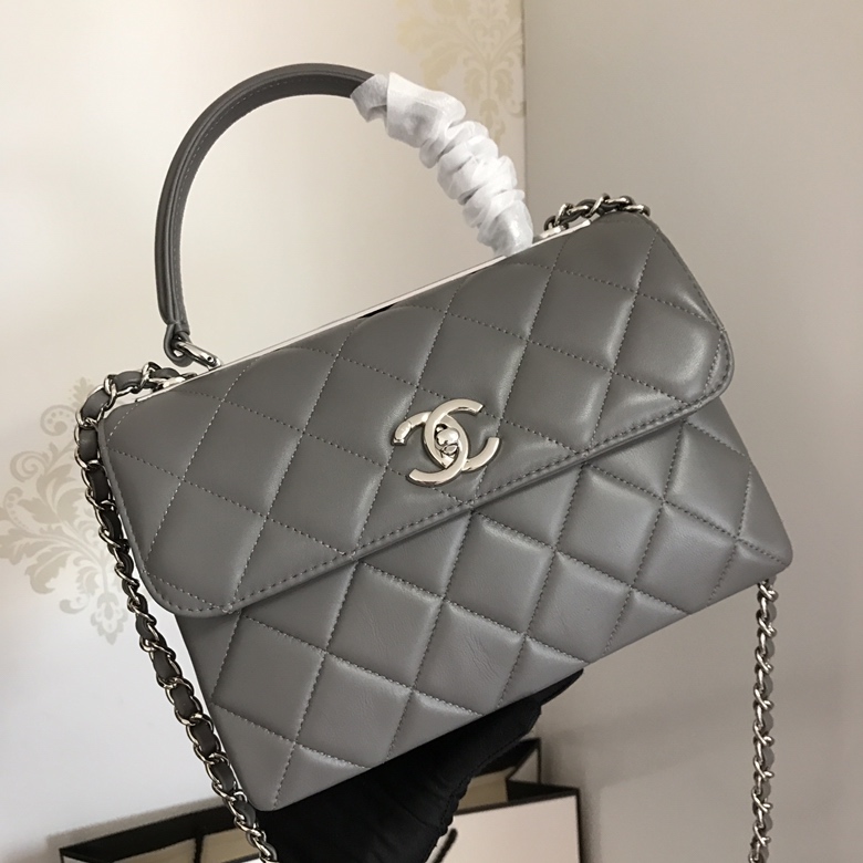 A92236, Small Flap Bag with Top Handle, CHANEL HANDBAG, 25CM