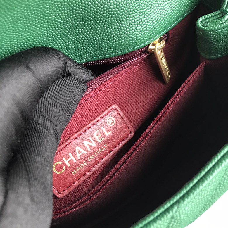 A92990, Small Flap Bag with Top Handle, CHANEL Handbags, Caviar, Grained Calfskin, Lizard & Gold-Tone Metal