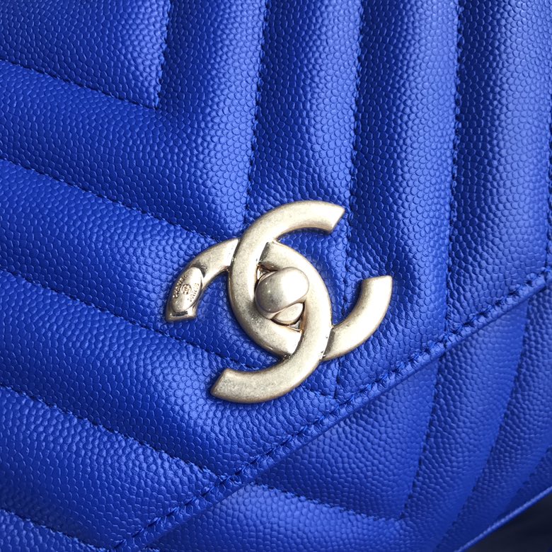 A92991, Flap Bag with Top Handle, CHANEL Handbags, Caviar, Grained Calfskin, Lizard & Gold-Tone Metal