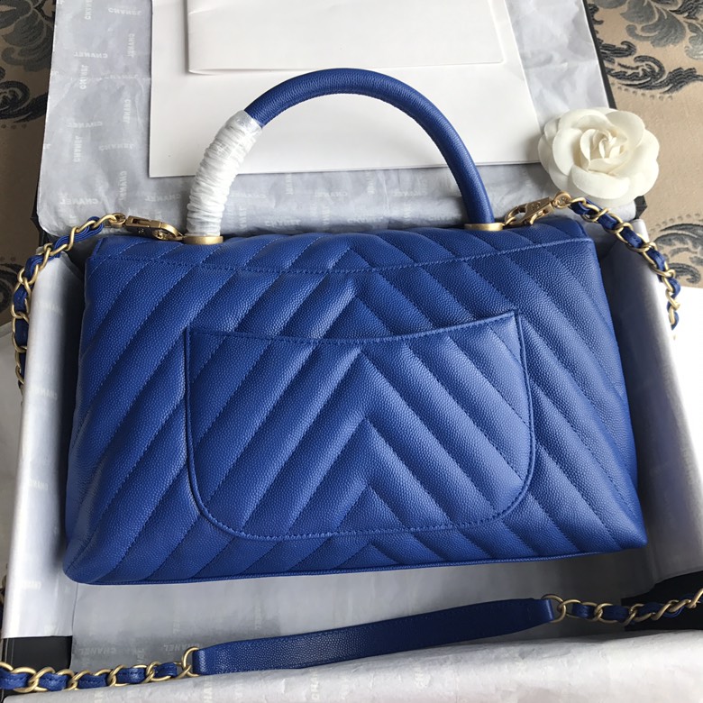 A92991, Flap Bag with Top Handle, CHANEL Handbags, Caviar, Grained Calfskin, Lizard & Gold-Tone Metal
