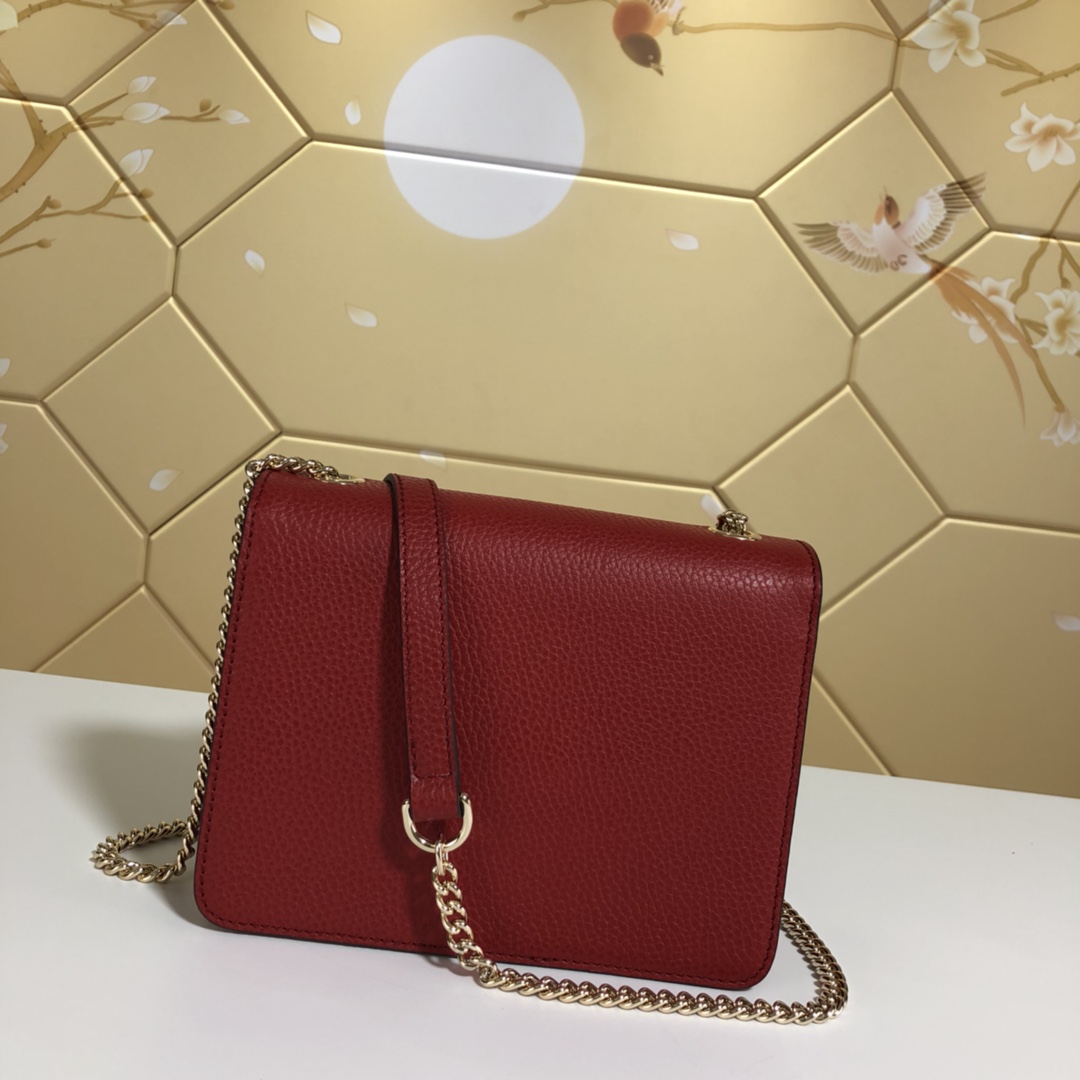 510304, Marmont New Small Leather Shoulder Bag, GUCCI HANDBAGS
