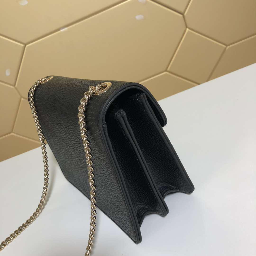 510304, Marmont New Small Leather Shoulder Bag, GUCCI HANDBAGS