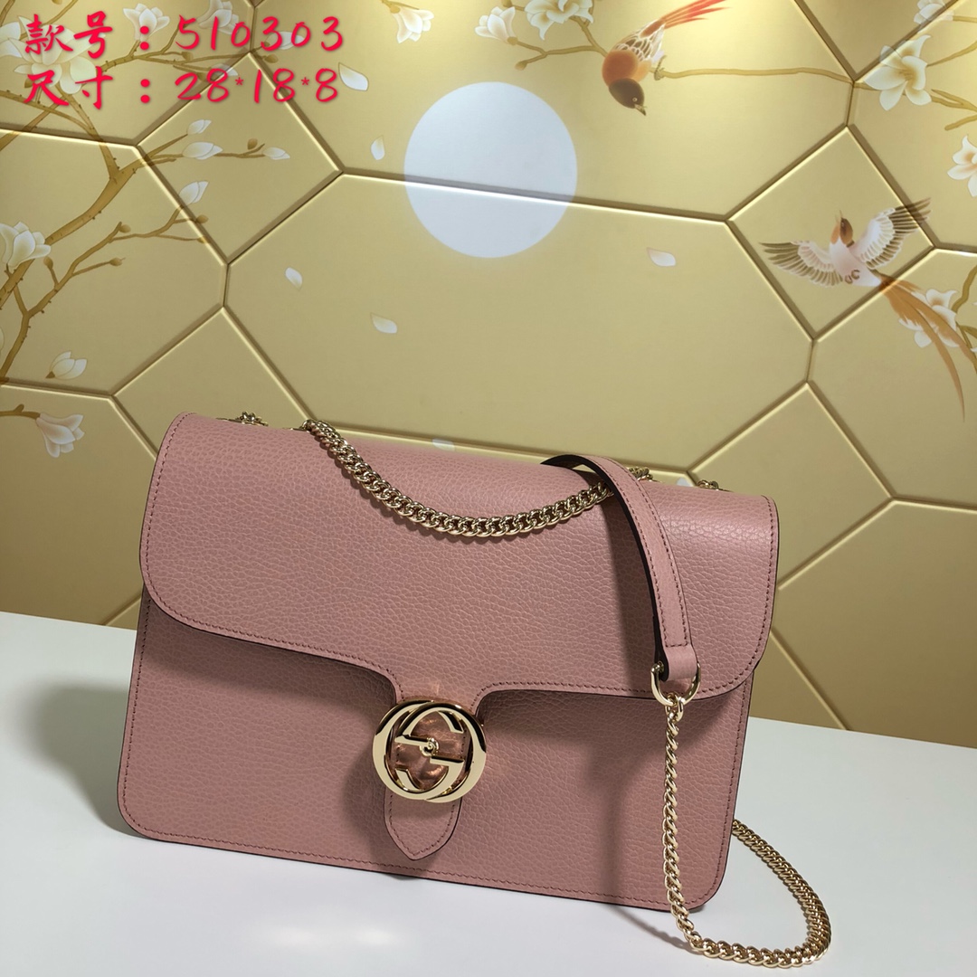 510303, Marmont New Large Leather Shoulder Bag, Drop 50cm / 19.7inches, GUCCI HANDBAGS