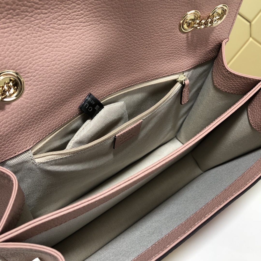 510303, Marmont New Large Leather Shoulder Bag, Drop 50cm / 19.7inches, GUCCI HANDBAGS
