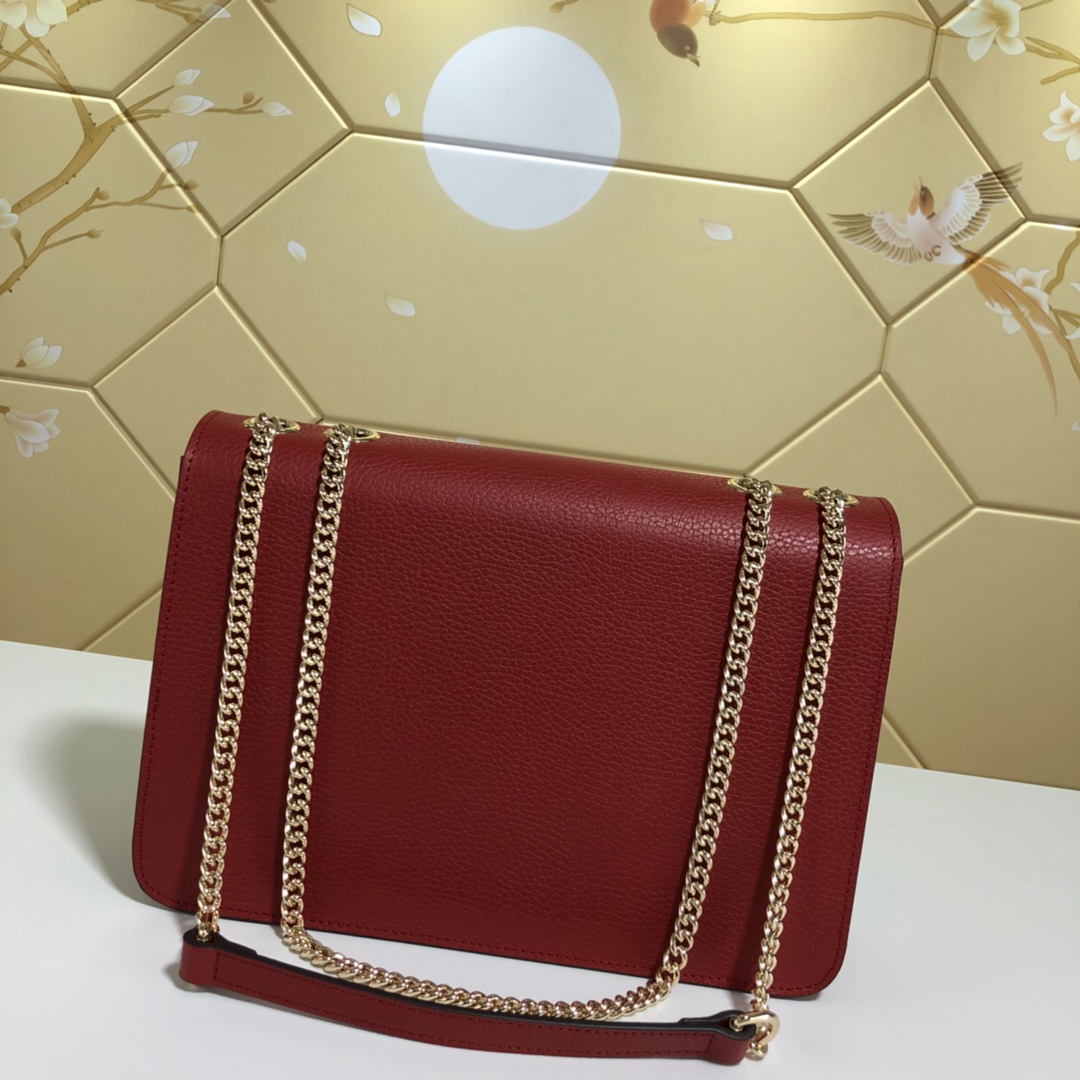 510303, Marmont New Large Leather Shoulder Bag, Drop 50cm / 19.7inches, GUCCI HANDBAGS