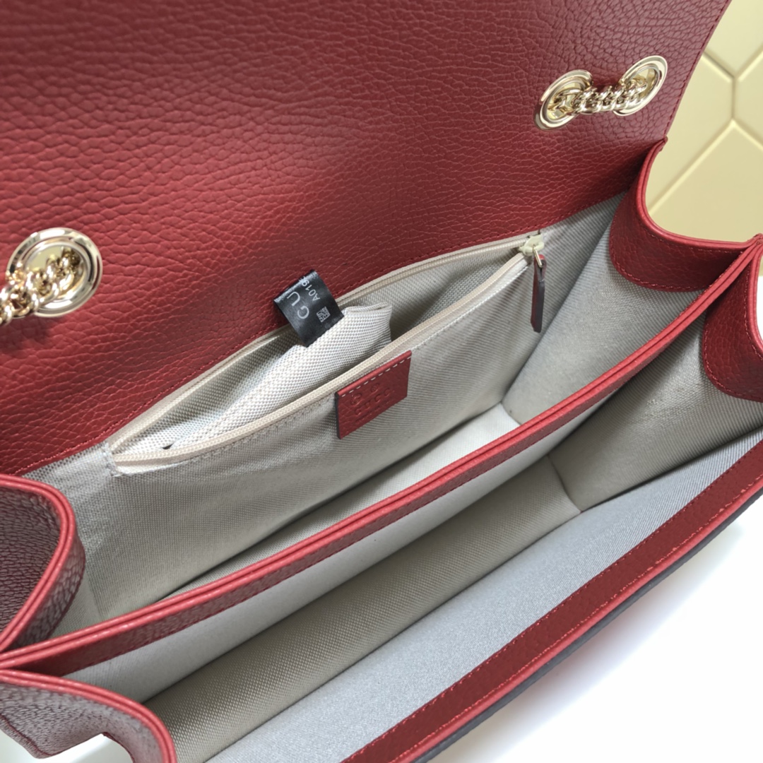 510303, Marmont New Large Leather Shoulder Bag, Drop 50cm / 19.7inches, GUCCI HANDBAGS