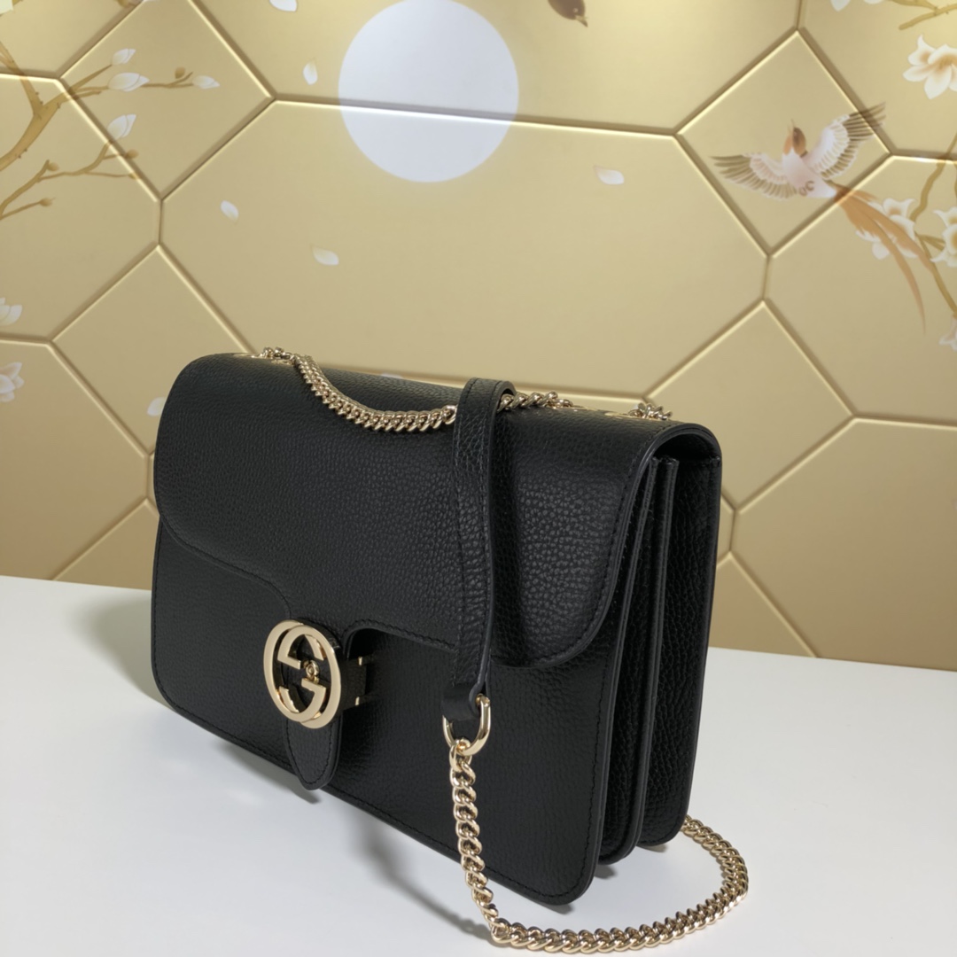 510303, Marmont New Large Leather Shoulder Bag, Drop 50cm / 19.7inches, GUCCI HANDBAGS