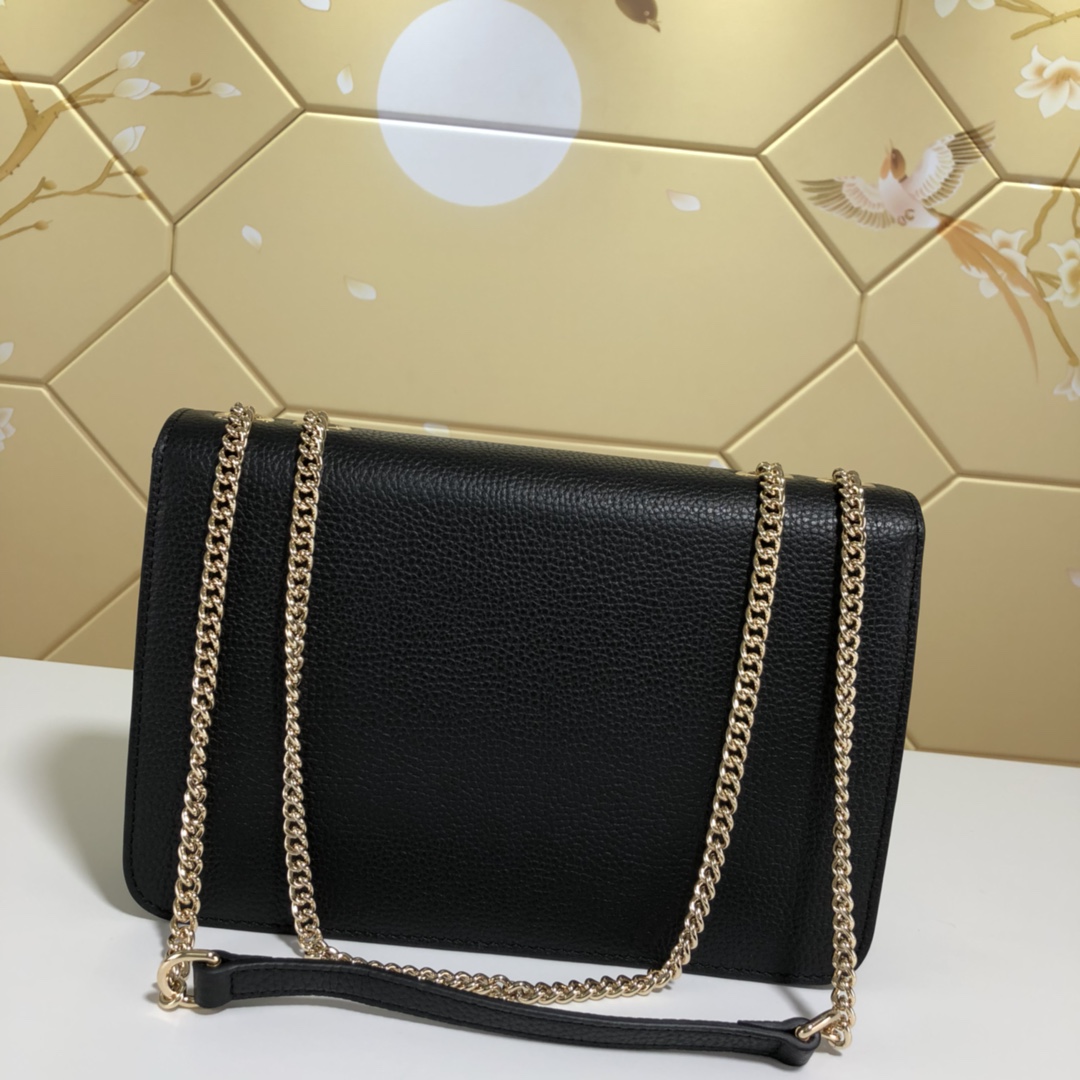 510303, Marmont New Large Leather Shoulder Bag, Drop 50cm / 19.7inches, GUCCI HANDBAGS