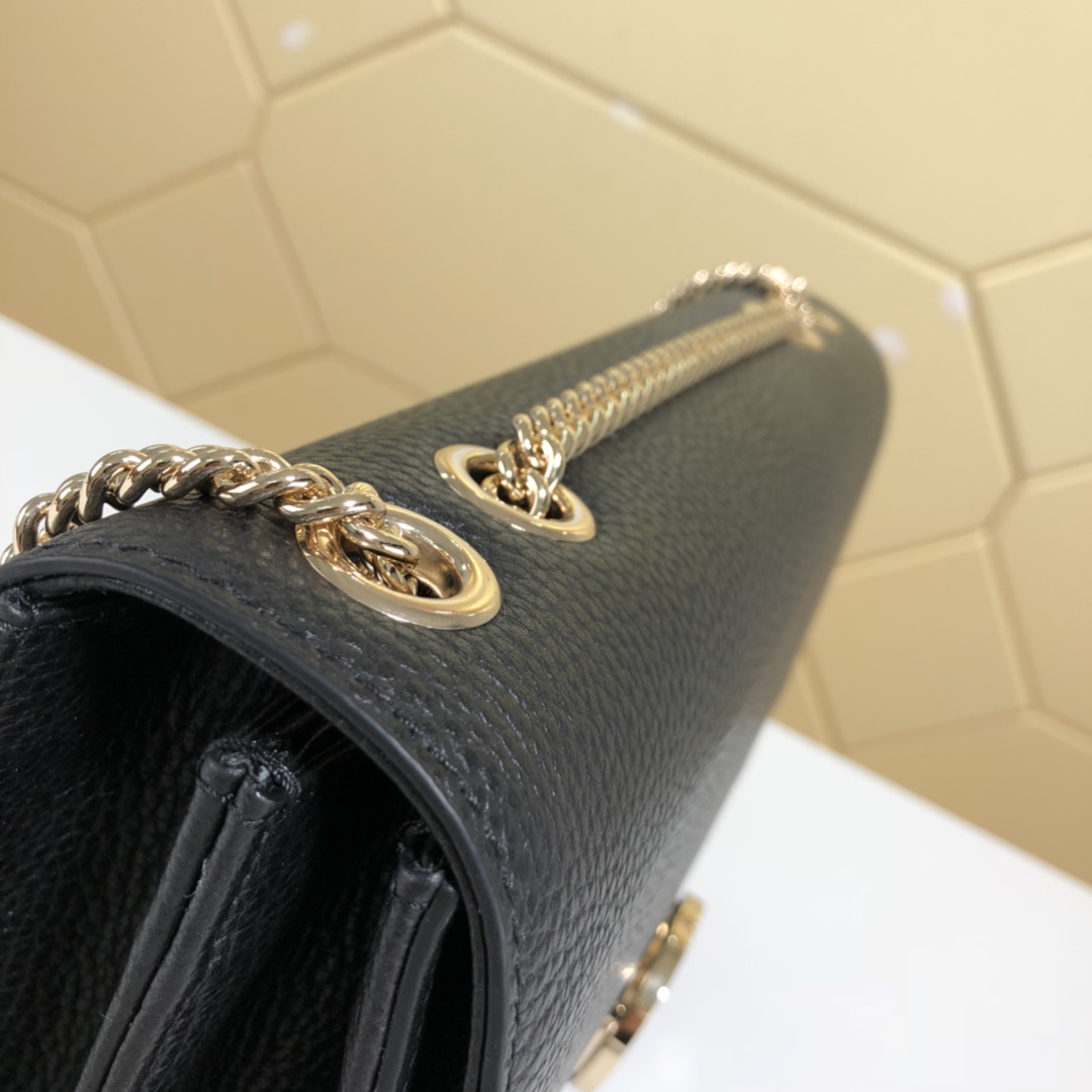 510303, Marmont New Large Leather Shoulder Bag, Drop 50cm / 19.7inches, GUCCI HANDBAGS
