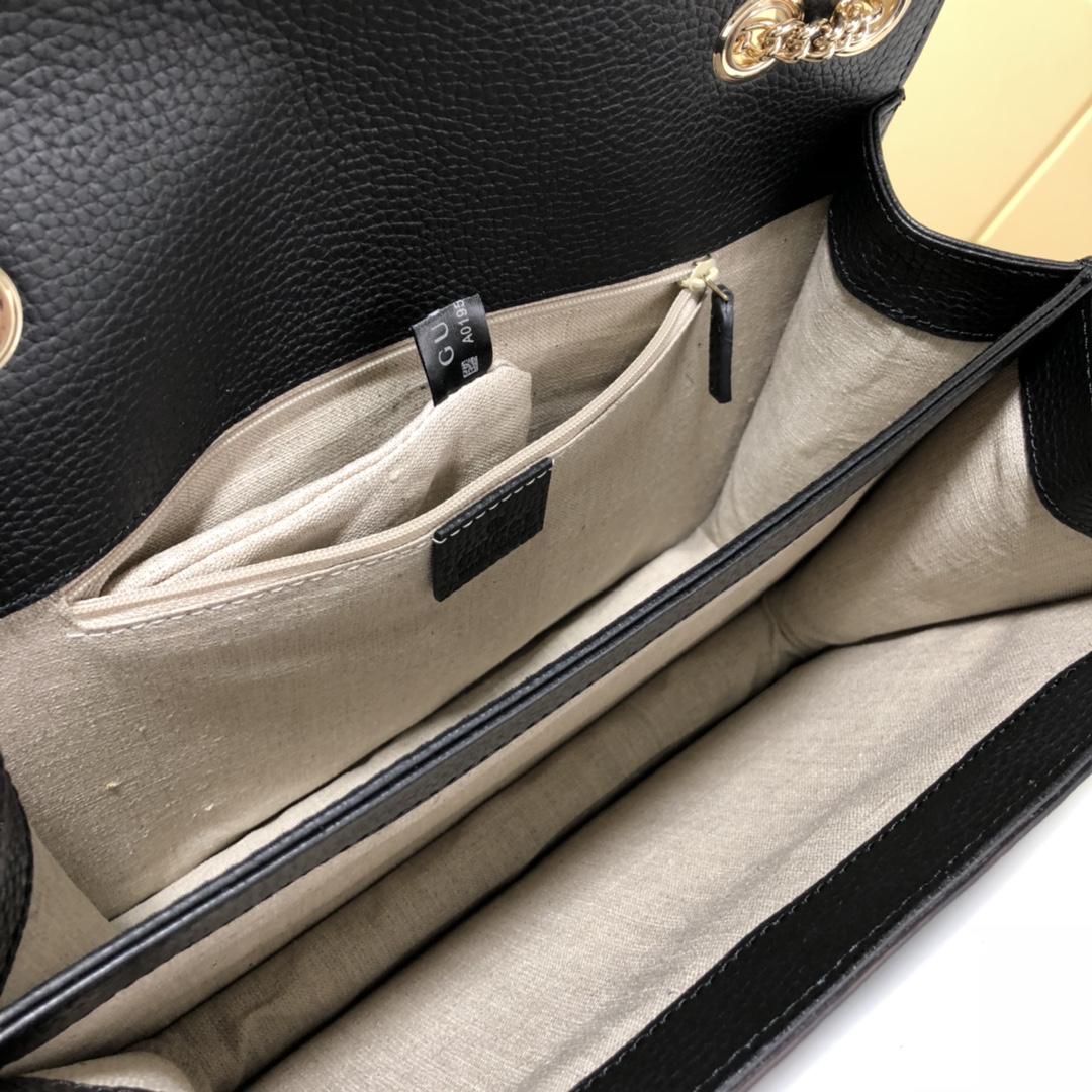 510303, Marmont New Large Leather Shoulder Bag, Drop 50cm / 19.7inches, GUCCI HANDBAGS