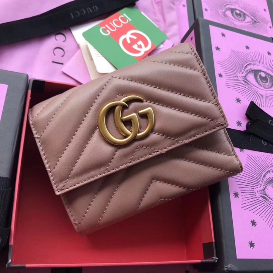 474802, GG Marmont matelassé wallet