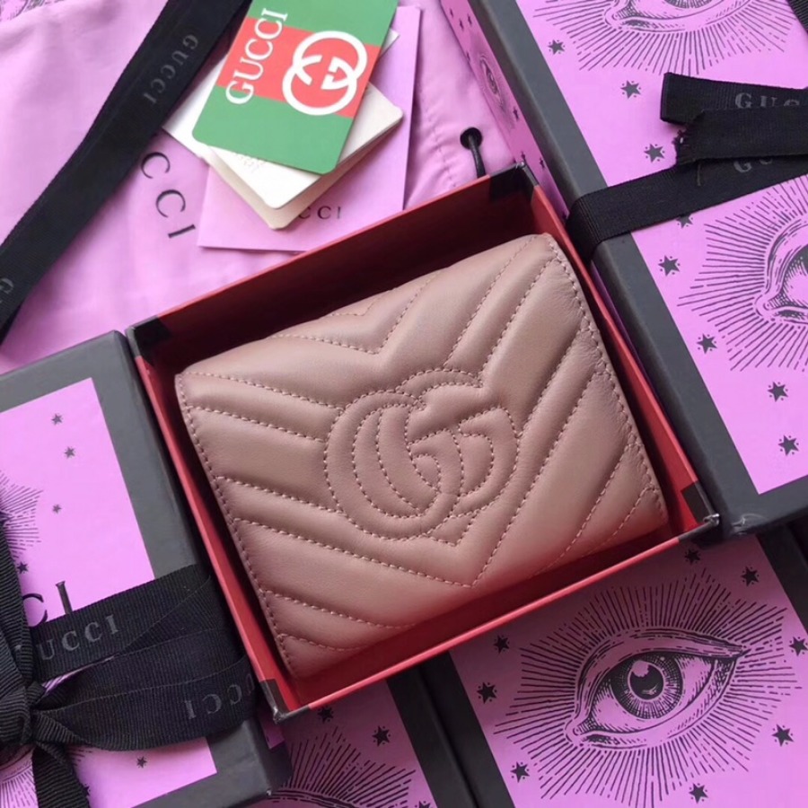 474802, GG Marmont matelassé wallet