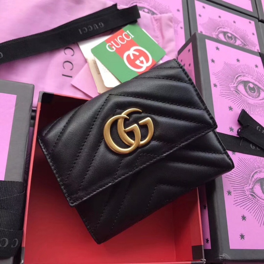 474802, GG Marmont matelassé wallet