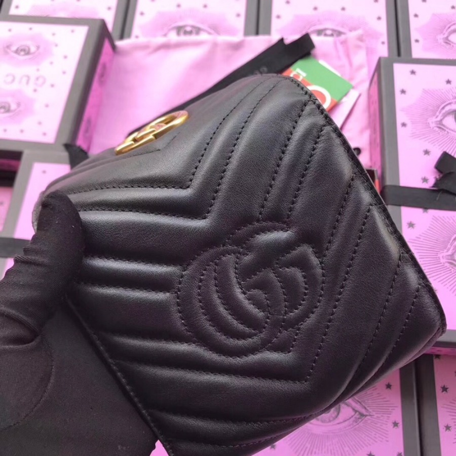 474802, GG Marmont matelassé wallet