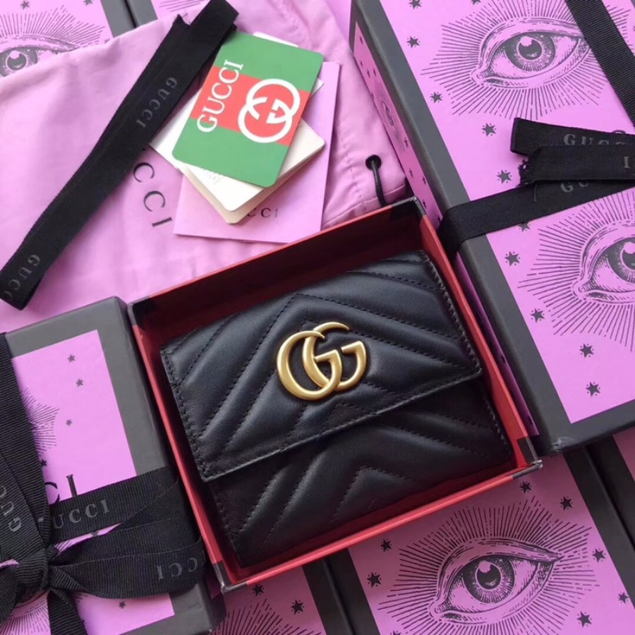 474802, GG Marmont matelassé wallet
