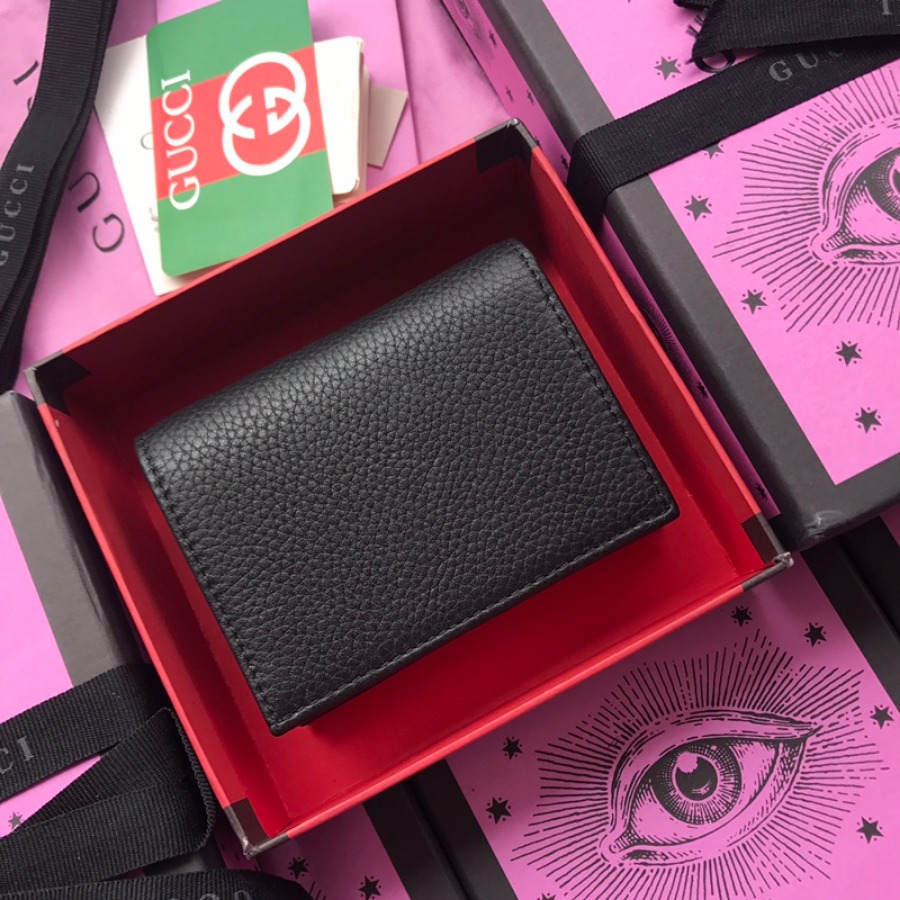 ‎499361, Leather card case with butterfly, Gucci Wallets