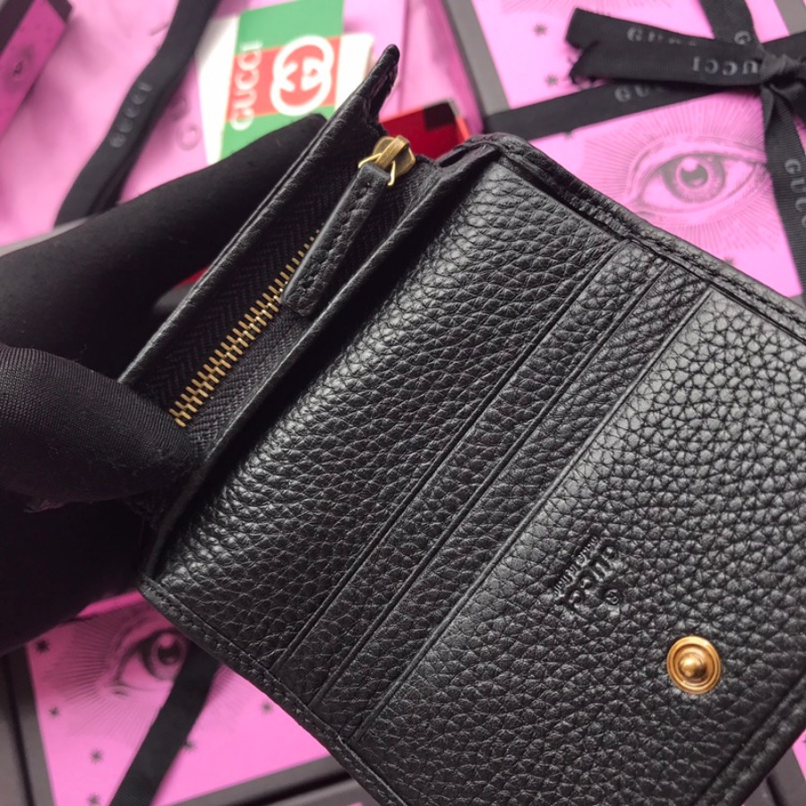 ‎499361, Leather card case with butterfly, Gucci Wallets