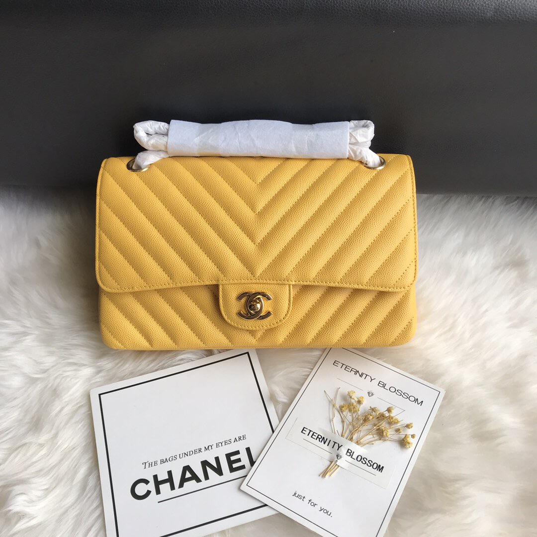 A01112, Classic Handbag, Chanel handbag, Grained Calfskin / caviar
