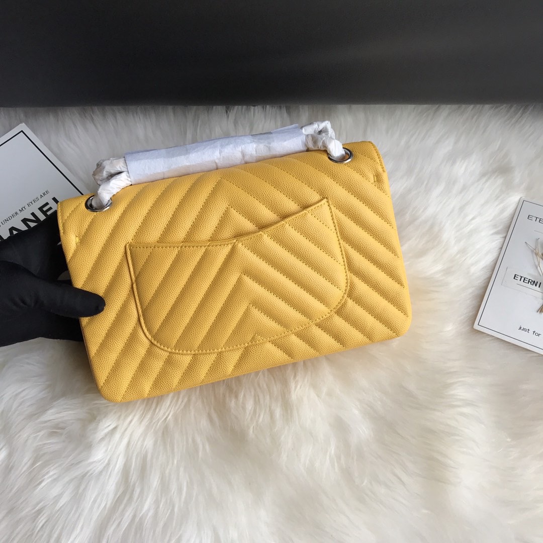 A01112, Classic Handbag, Chanel handbag, Grained Calfskin / caviar