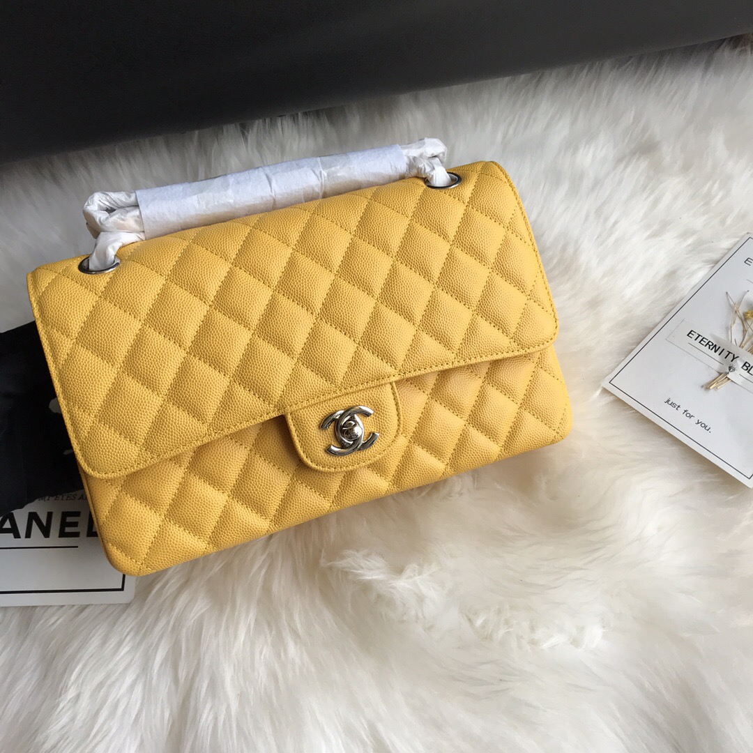 A01112, Classic Handbag, Chanel handbag, Grained Calfskin / caviar