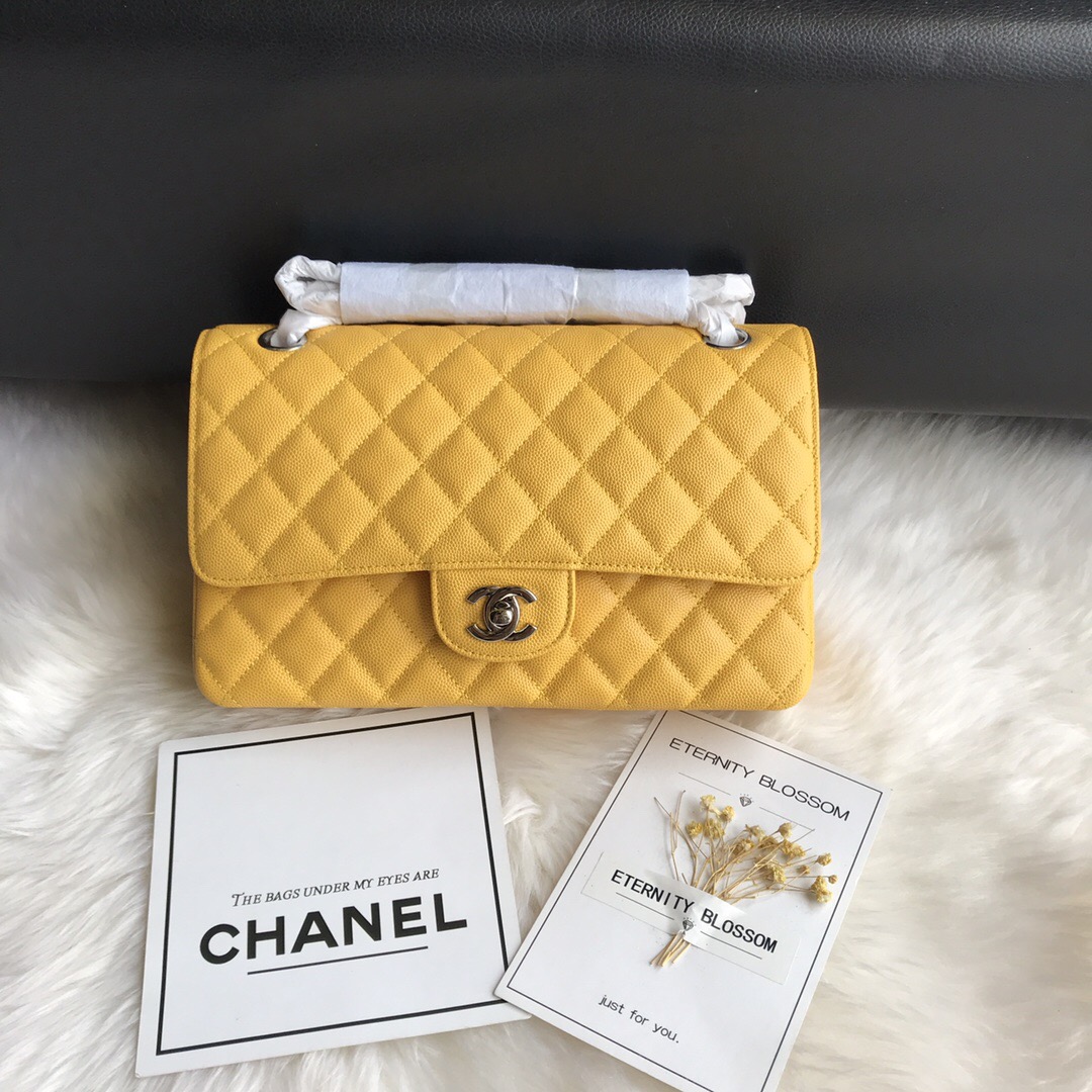 A01112, Classic Handbag, Chanel handbag, Grained Calfskin / caviar