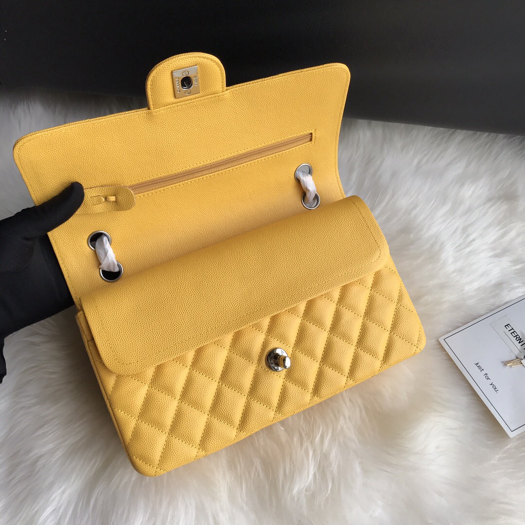 A01112, Classic Handbag, Chanel handbag, Grained Calfskin / caviar