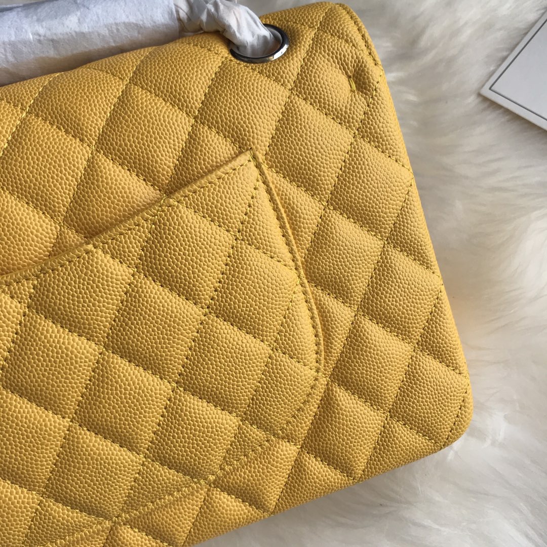 A01112, Classic Handbag, Chanel handbag, Grained Calfskin / caviar