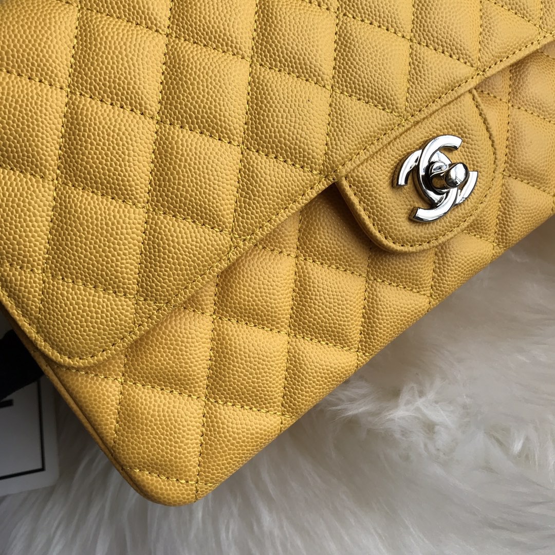 A01112, Classic Handbag, Chanel handbag, Grained Calfskin / caviar