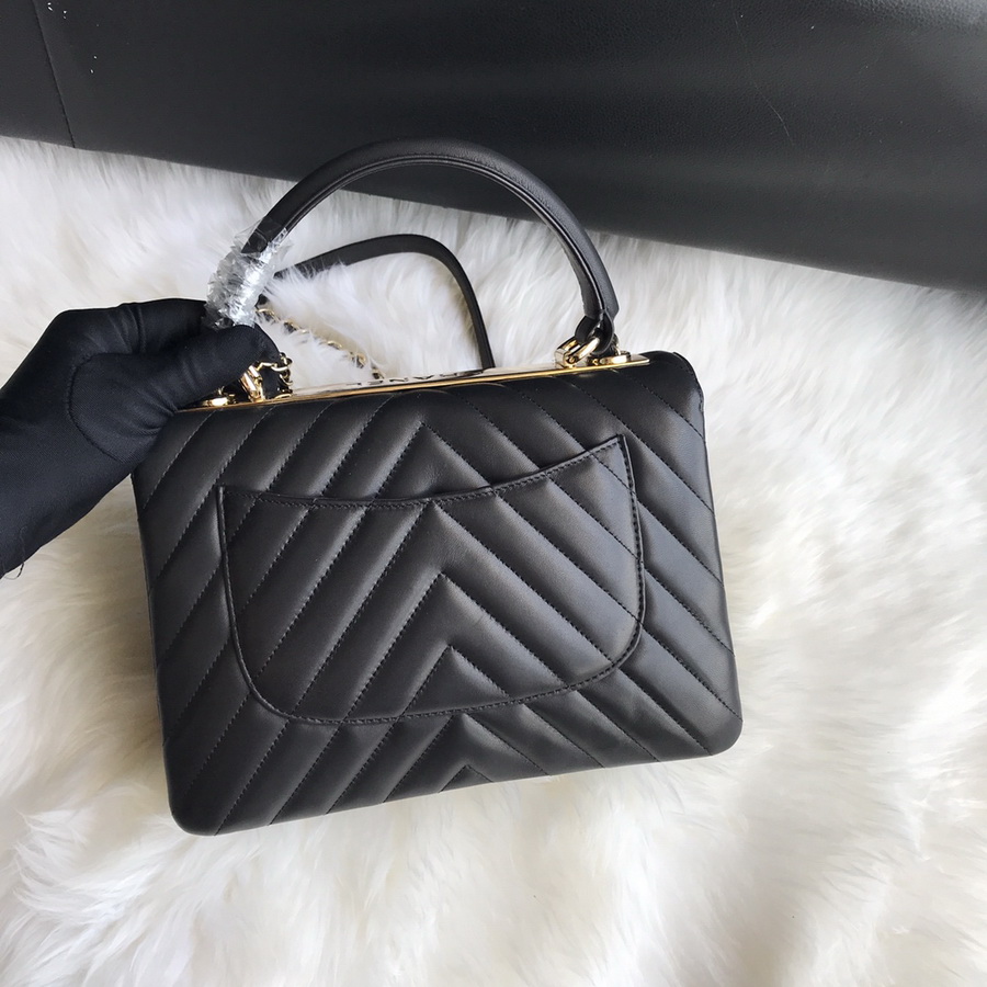 A92236, Small Flap Bag with Top Handle, CHANEL HANDBAG, 25CM
