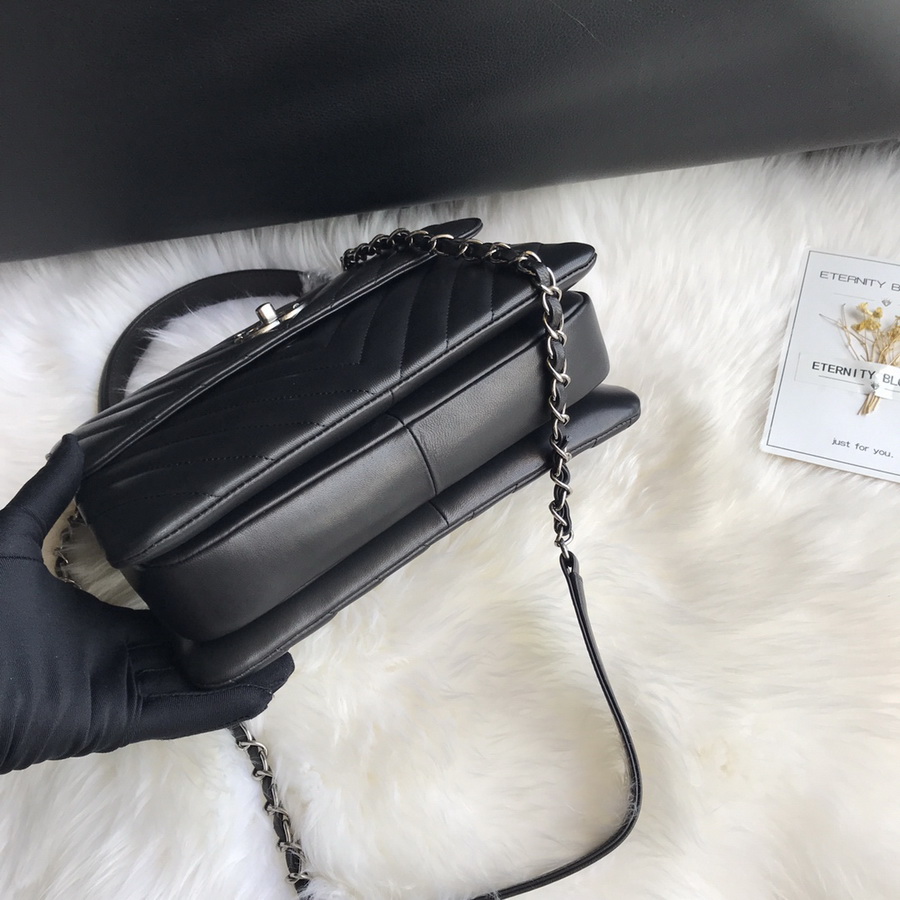 A92236, Small Flap Bag with Top Handle, CHANEL HANDBAG, 25CM