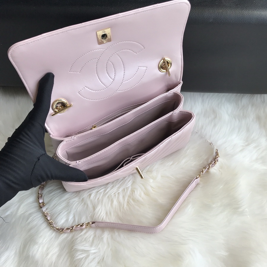 A92236, Small Flap Bag with Top Handle, CHANEL HANDBAG, 25CM