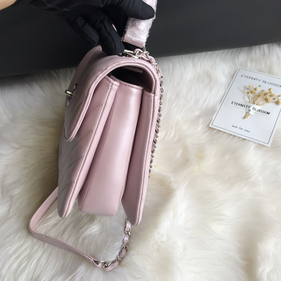 A92236, Small Flap Bag with Top Handle, CHANEL HANDBAG, 25CM