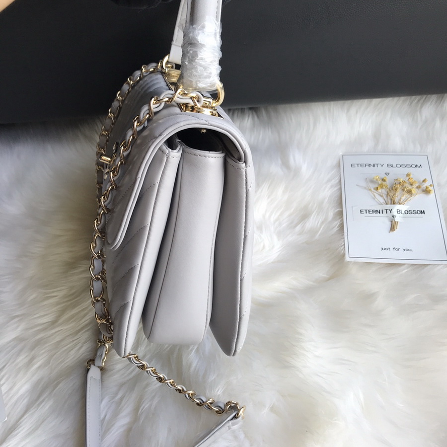 A92236, Small Flap Bag with Top Handle, CHANEL HANDBAG, 25CM