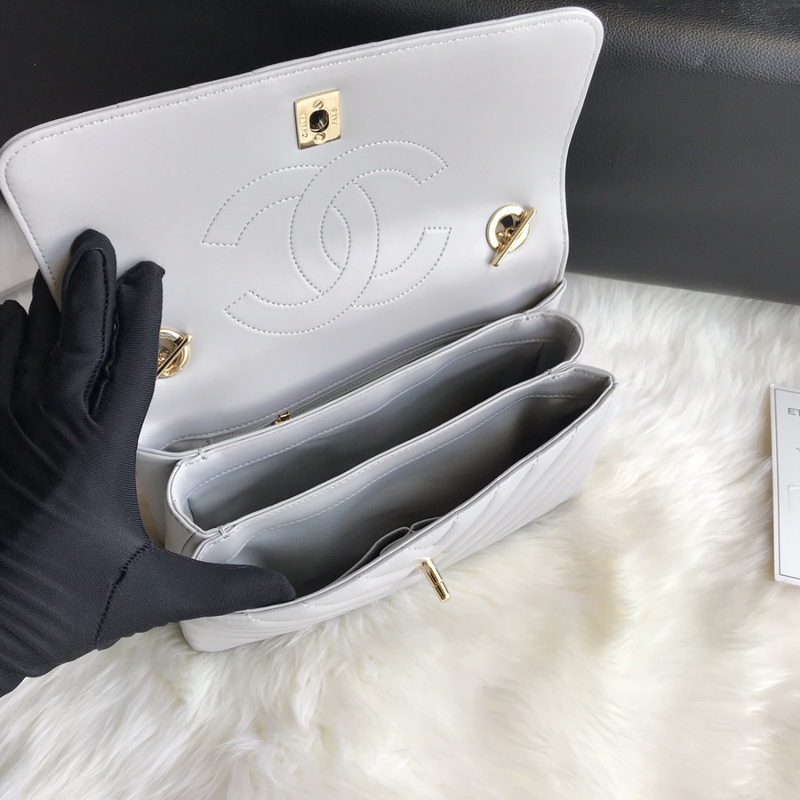 A92236, Small Flap Bag with Top Handle, CHANEL HANDBAG, 25CM