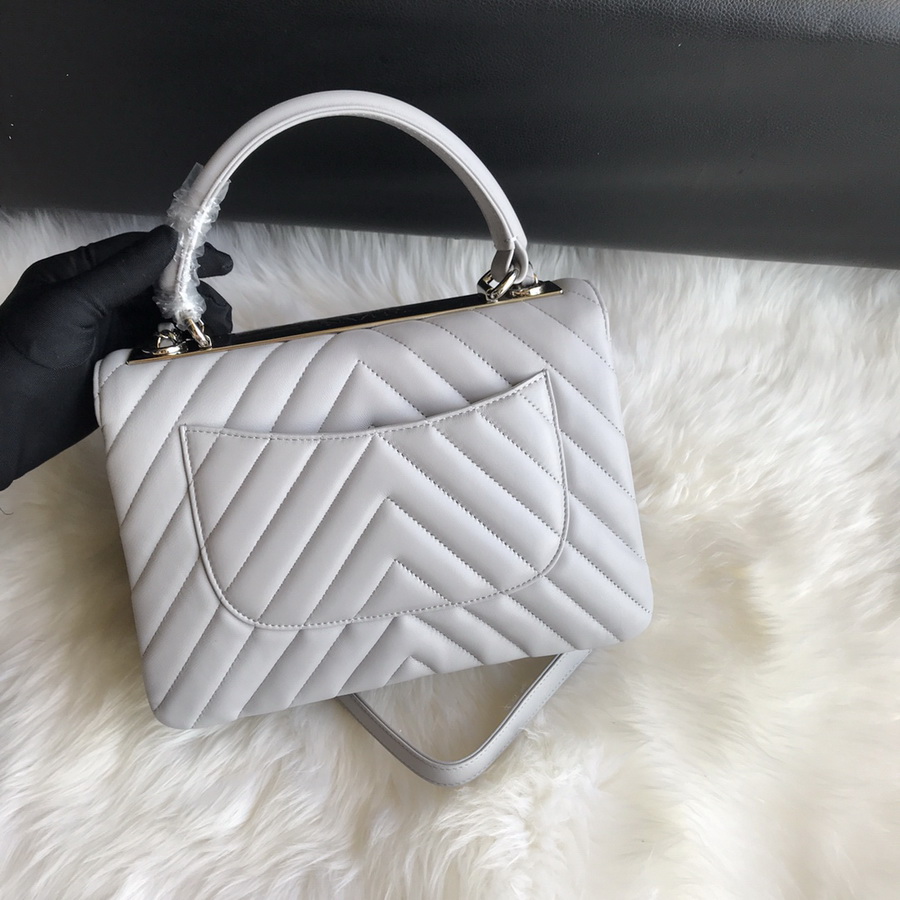 A92236, Small Flap Bag with Top Handle, CHANEL HANDBAG, 25CM