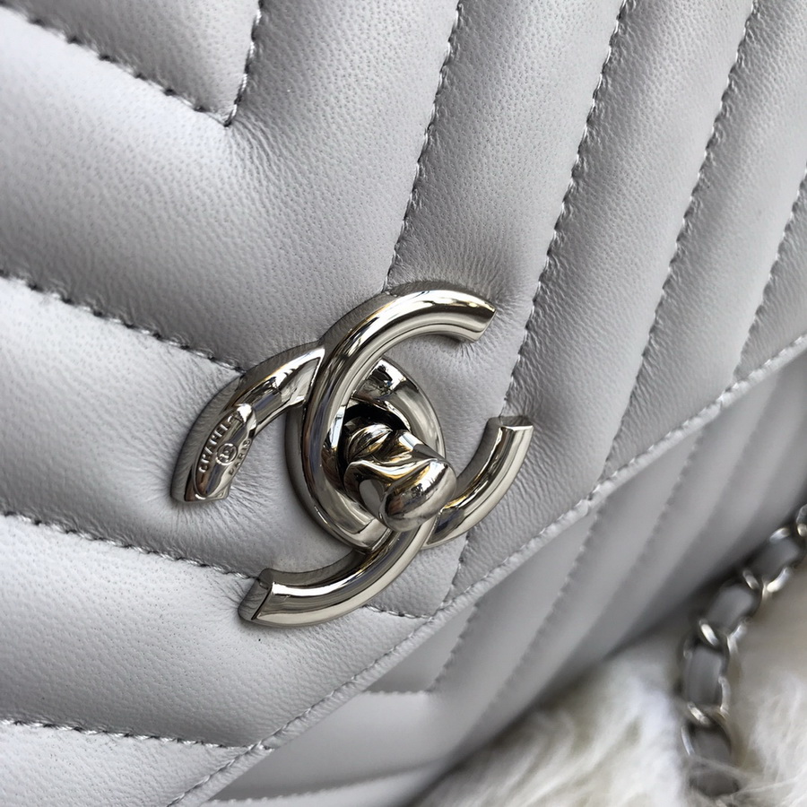 A92236, Small Flap Bag with Top Handle, CHANEL HANDBAG, 25CM