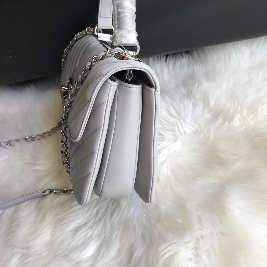 A92236, Small Flap Bag with Top Handle, CHANEL HANDBAG, 25CM