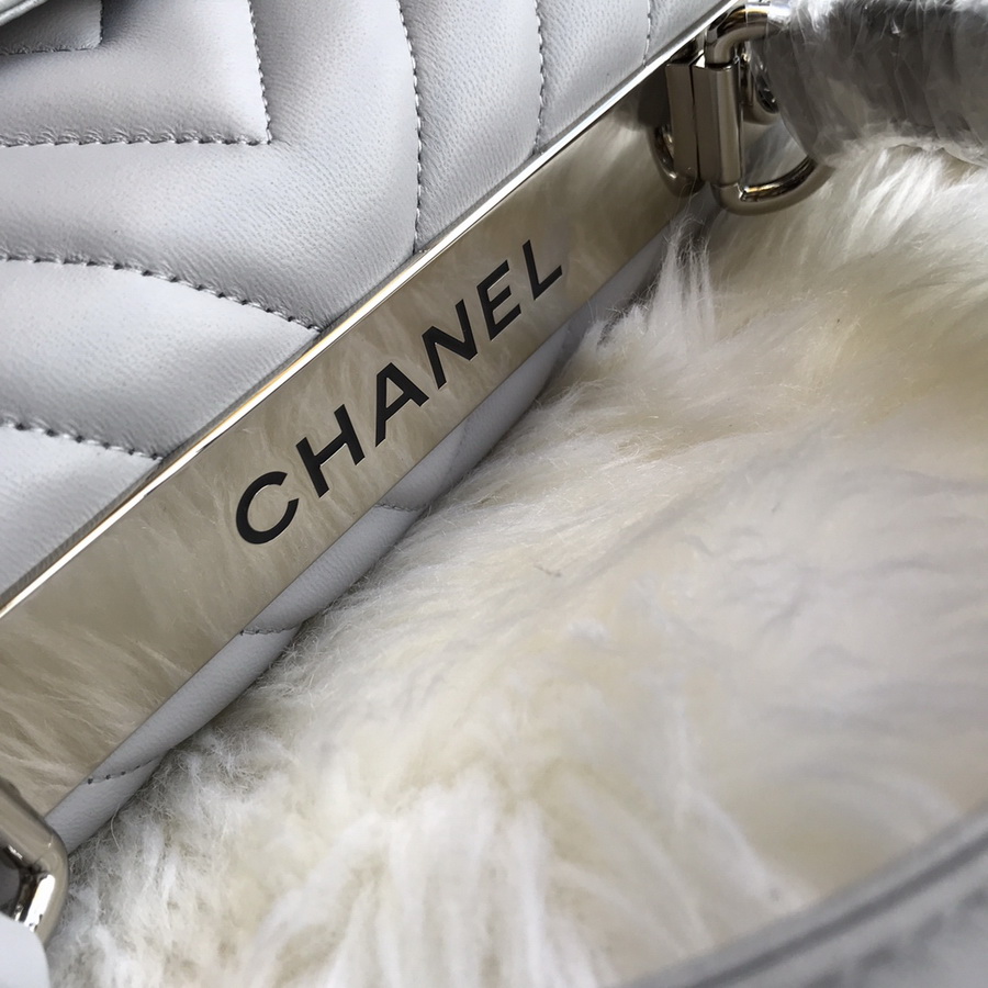 A92236, Small Flap Bag with Top Handle, CHANEL HANDBAG, 25CM