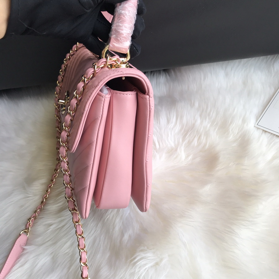A92236, Small Flap Bag with Top Handle, CHANEL HANDBAG, 25CM