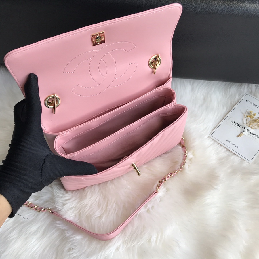 A92236, Small Flap Bag with Top Handle, CHANEL HANDBAG, 25CM