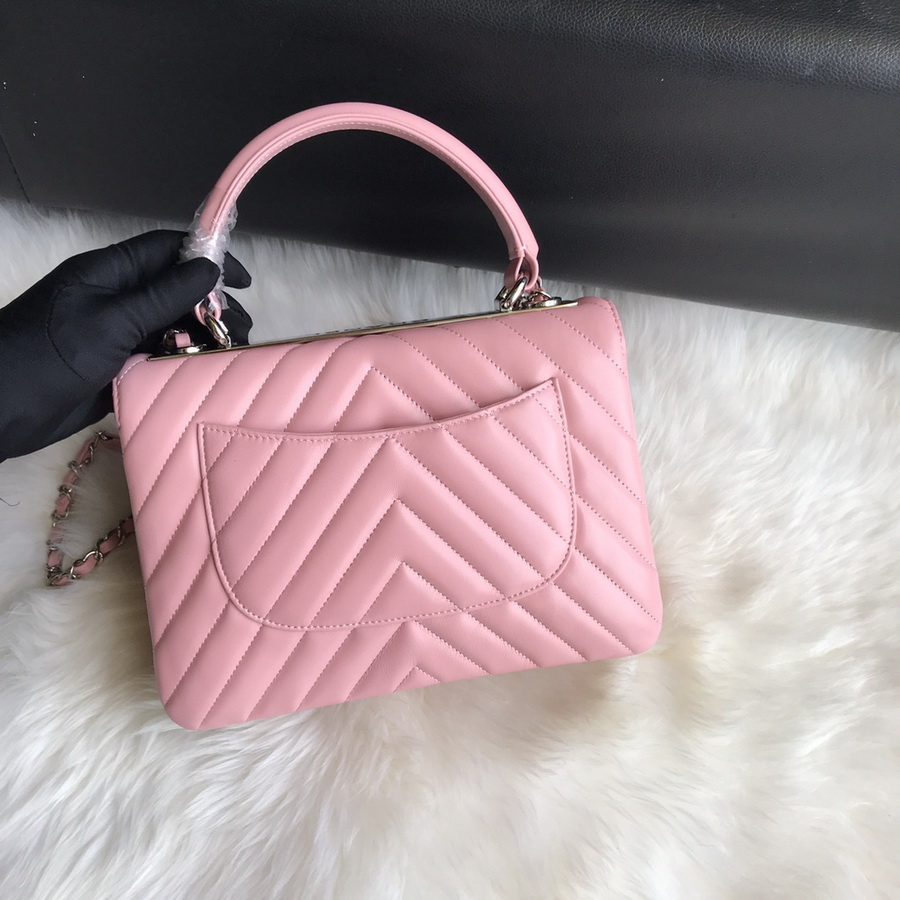 A92236, Small Flap Bag with Top Handle, CHANEL HANDBAG, 25CM